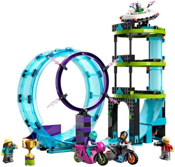 LEGO 60361 City Stuntz Ultimative Stuntfahrer-Challenge, 3in1 Stunts für 1 oder 2 Spieler Action, mi