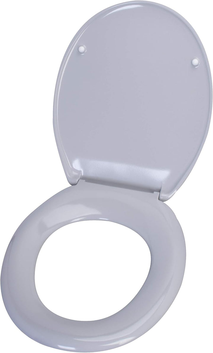 Cornat WC-Sitz "Cetina" - Schlichter Look in manhattangrau - Pflegeleichter Duroplast - Unifarbenes