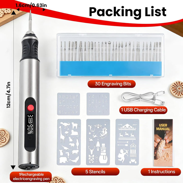 Gravierstift, Kabelloser Tragbarer Gravur Stift, DIY Gravur Gerät