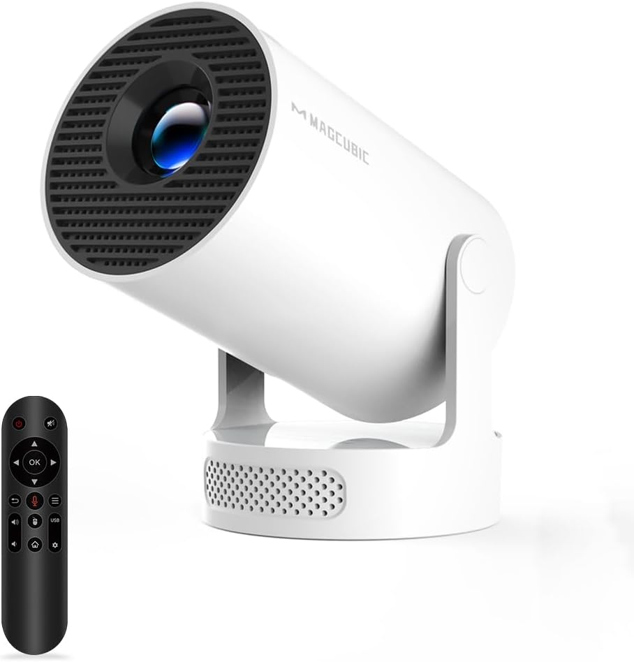 Magcubic Mini Beamer, 4K FHD 1080P Unterstützt Smart Beamer Android 11 Auto Trapezkorrektur Kleiner