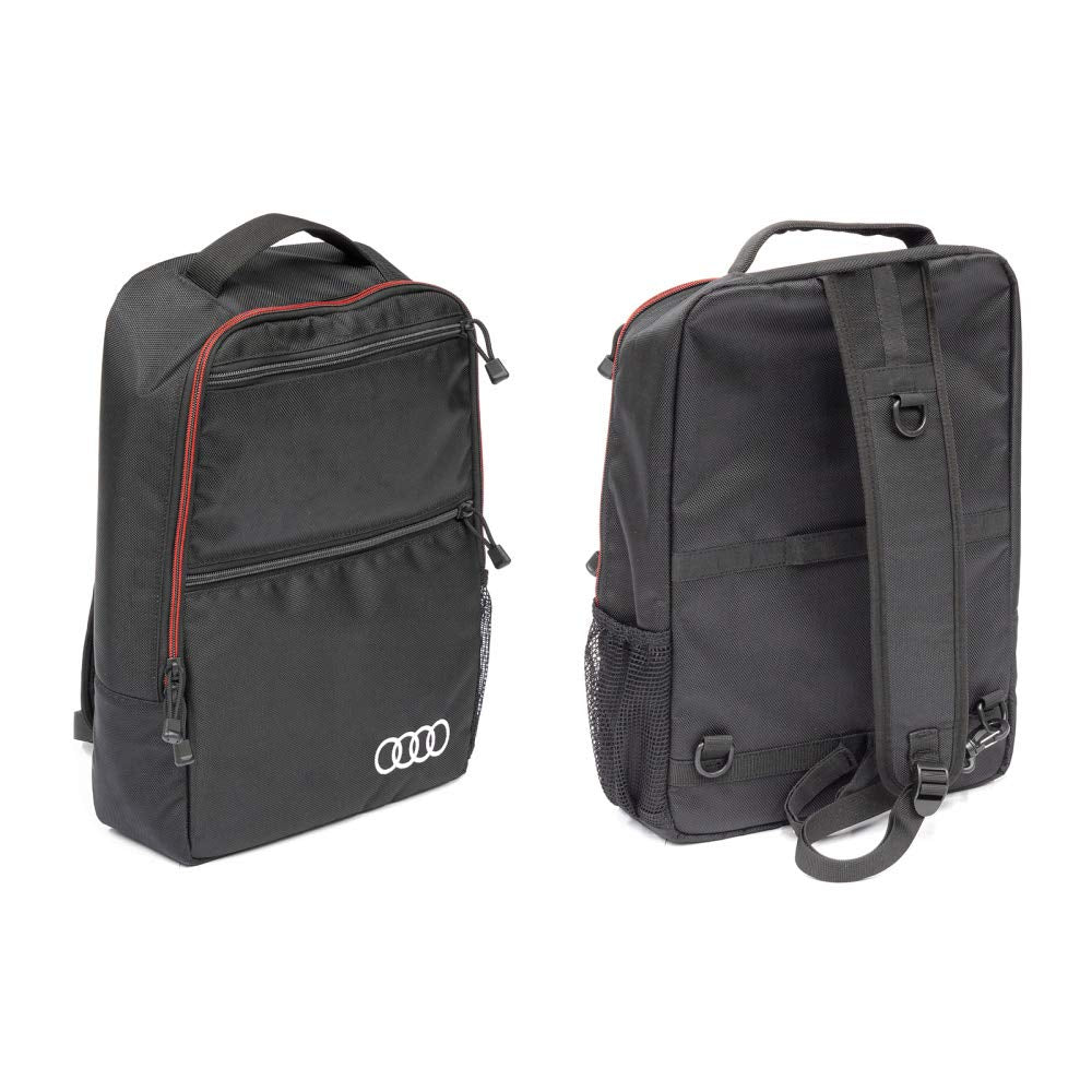 Audi 4KE071156A Tasche Rucksack Querträgertasche Elektroroller Ringe Logo Sling Bag, schwarz