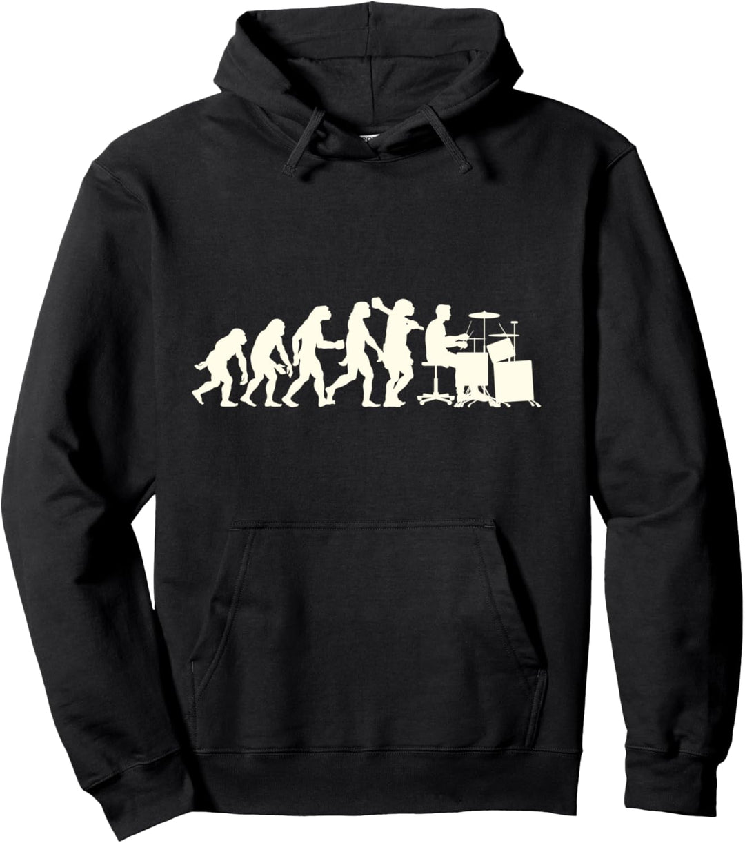 Schlagzeug Spieler Geschenk Evolution Pullover Hoodie