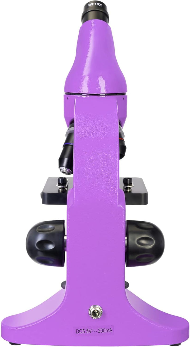 Levenhuk Rainbow 50L Plus Amethyst Wissenschafts- und Bildungsset mit Leistungsstarkem Mikroskop mit