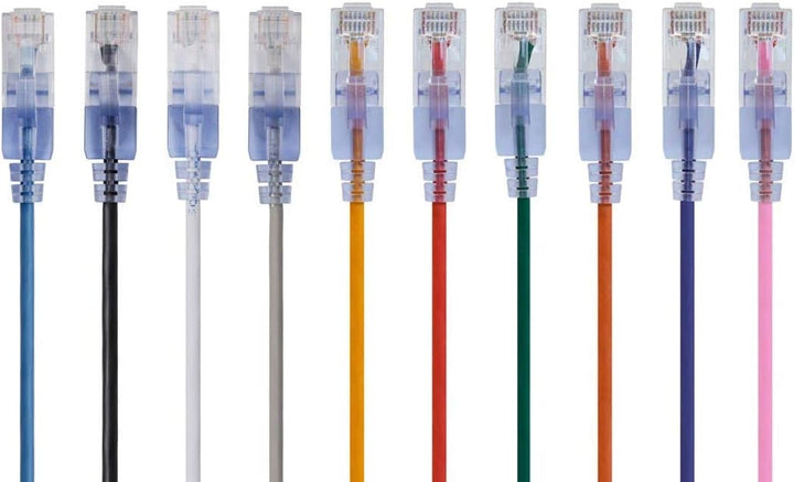 Monoprice SlimRun Cat6A Ethernet-Patchkabel – Netzwerk-Internetkabel – RJ45, verseilt, UTP, reines b