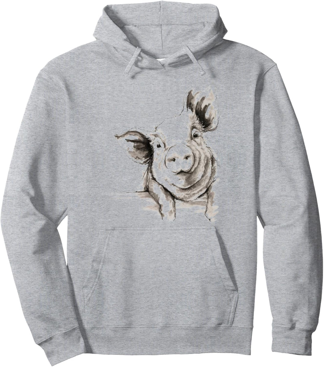 Lustiges Schwein Landwirt Geschenk Hoodie Schweine-Bauer Pullover Hoodie