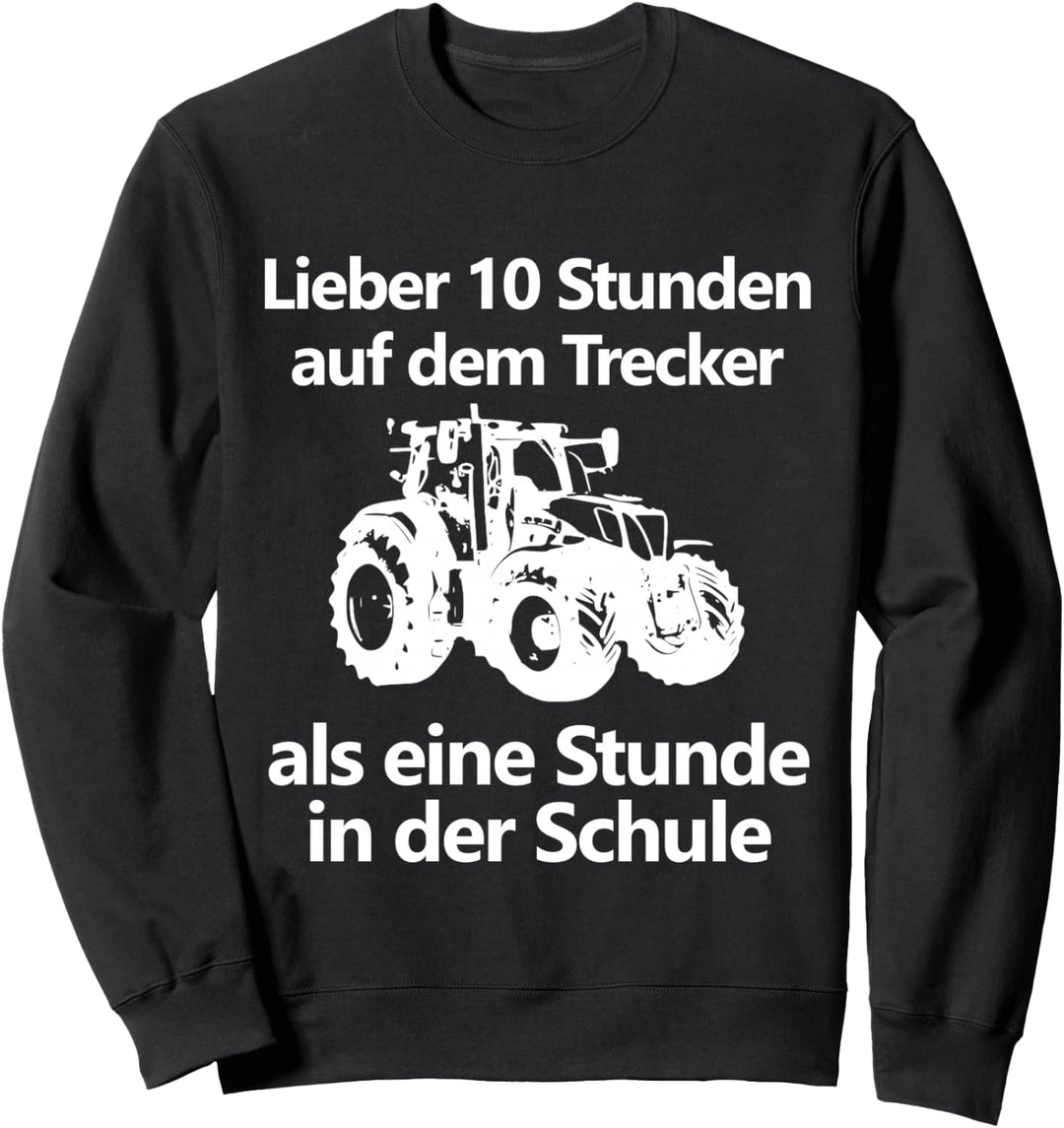 Landwirt Landwirtschaft Bauer Trecker Traktor Schule Kinder Sweatshirt