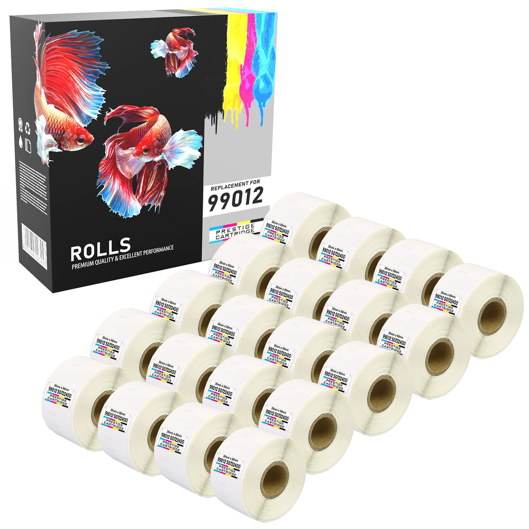 20 Rollen SLP-2RLE 36mm x 89mm (260 Etiketten/Rolle) Etiketten kompatibel für Seiko Smart SLP Pro Pl