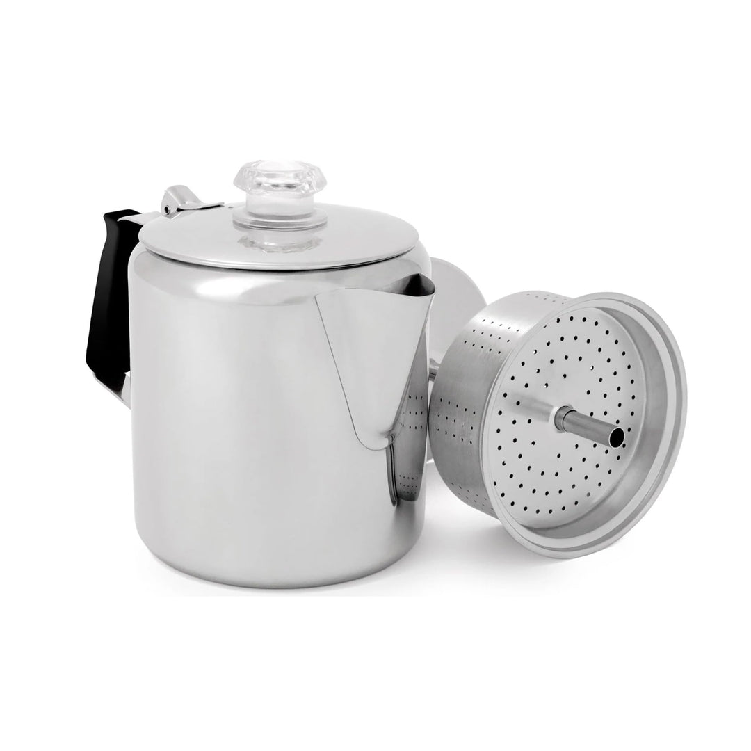 GSI Outdoors Glacier Kaffeekanne aus Edelstahl mit Silikongriff 6 Tassen, 6 Tassen
