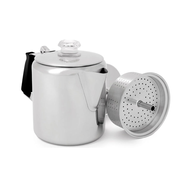 GSI Outdoors Glacier Kaffeekanne aus Edelstahl mit Silikongriff 6 Tassen, 6 Tassen