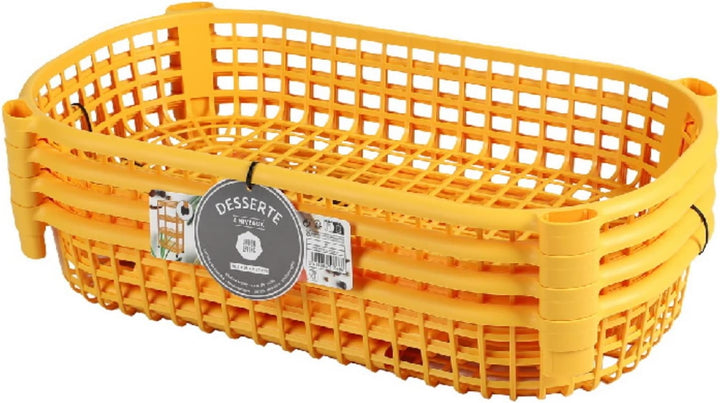 Urban Living Liberty Servierwagen, 4 Ebenen, 46,5 x 26 x 78,8 cm, Mustard Yellow 51068, 51068