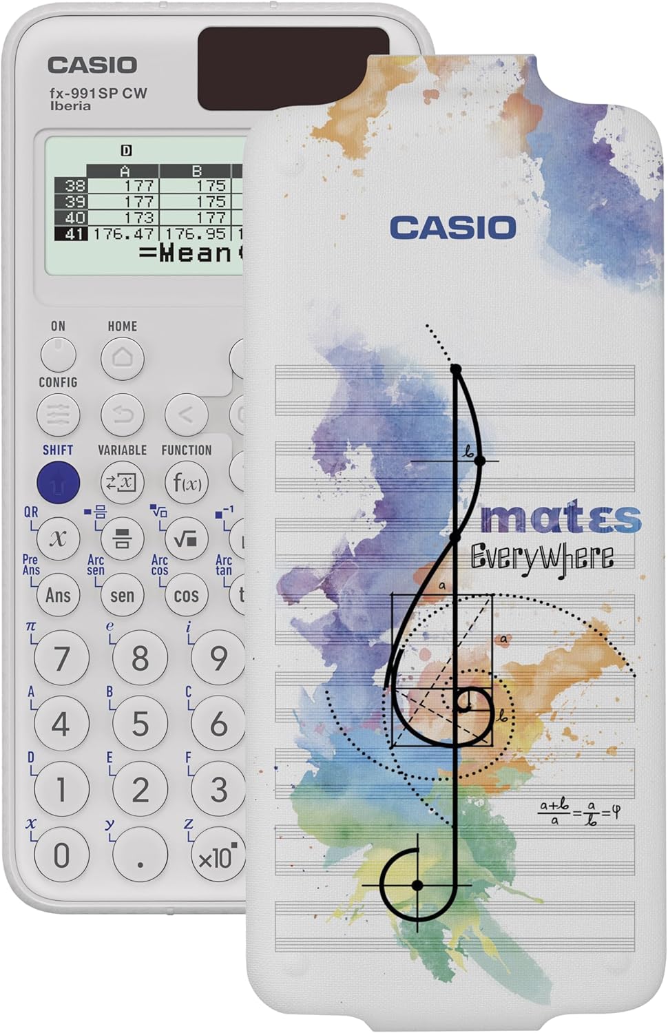 Casio FX-991SP CW – illustrierter wissenschaftlicher Taschenrechner mit Noten, empfohlen für den spa
