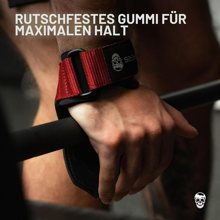 Gymreapers Gewichthebergriffe (Paar) für schweres Powerlifting, Kreuzheben, Rudern, Klimmzüge, mit N