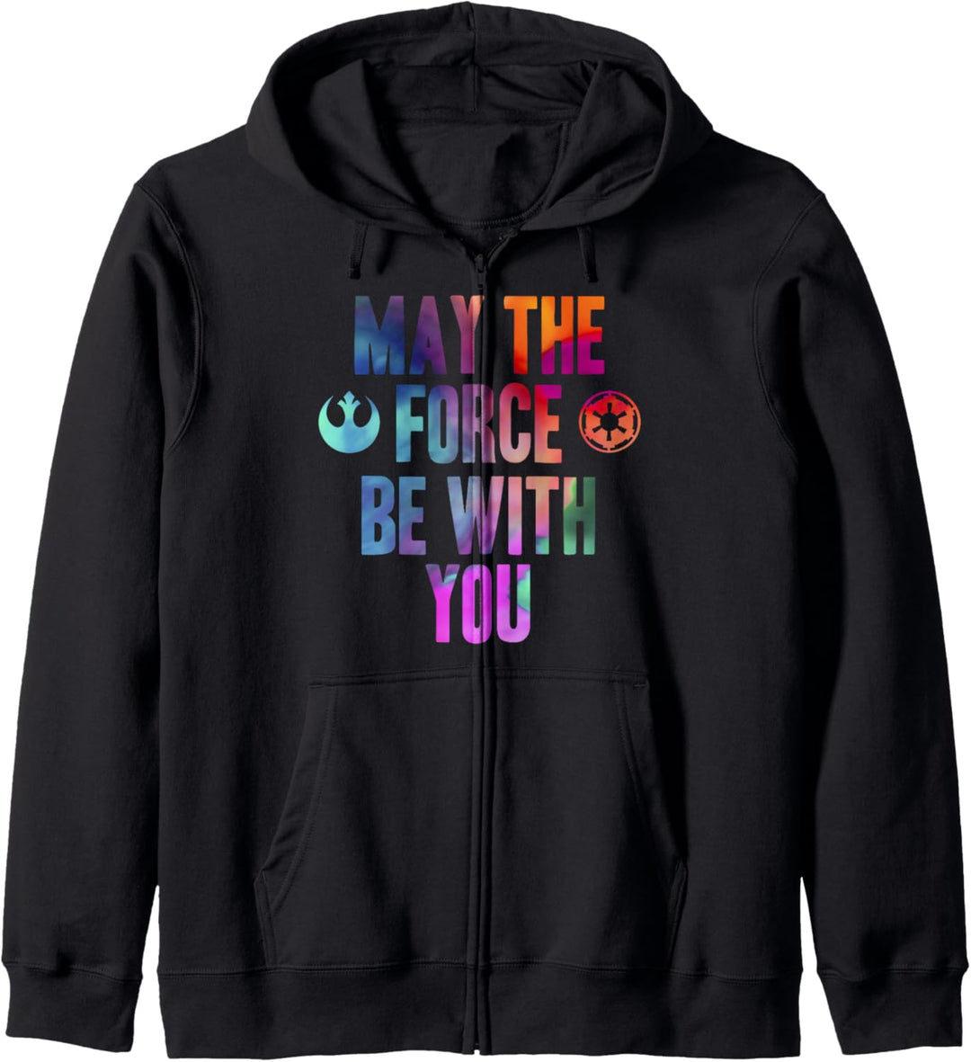 Star Wars May The Force Be With You Rebel And Empire Logo Kapuzenjacke