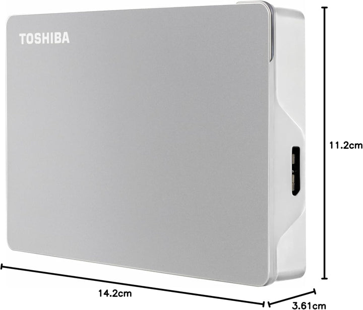 Toshiba 4TB Canvio Flex Portable External Hard Drive for Mac, Windows PC and Tablet use, compatible