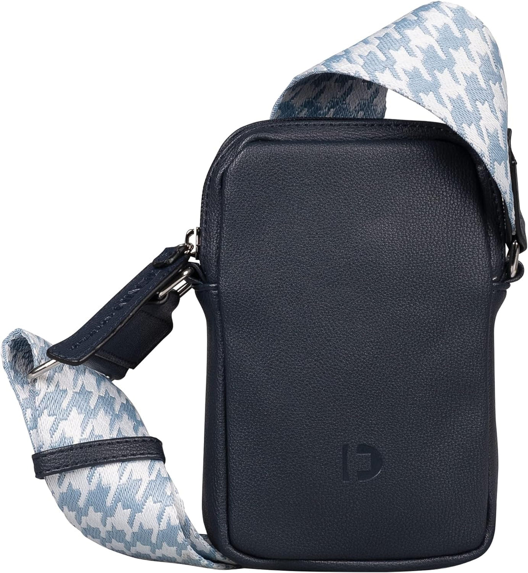 TOM TAILOR Damen Denim Bags Abbie Handytasche Umhängetasche Klein Grau Dark Blue, Dark Blue