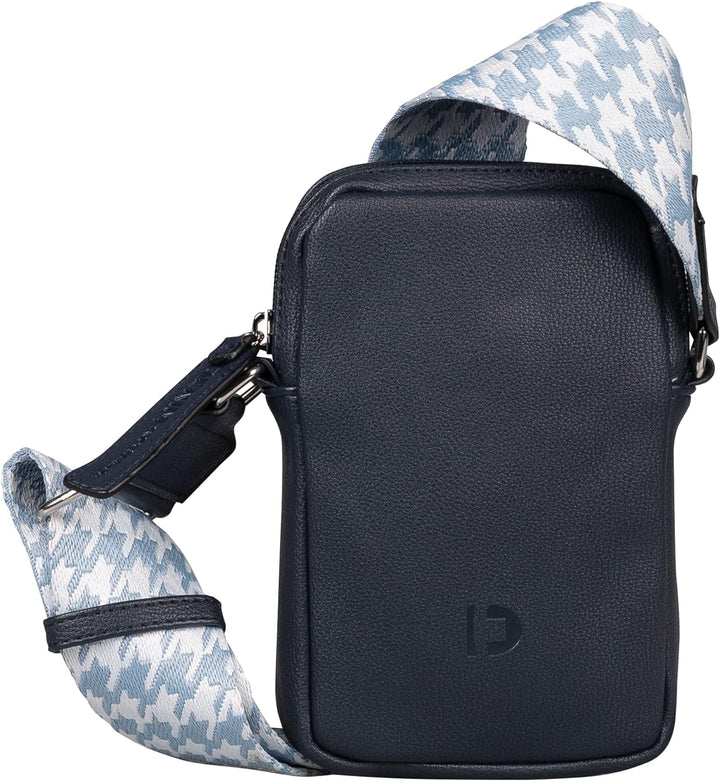 TOM TAILOR Damen Denim Bags Abbie Handytasche Umhängetasche Klein Grau Dark Blue, Dark Blue