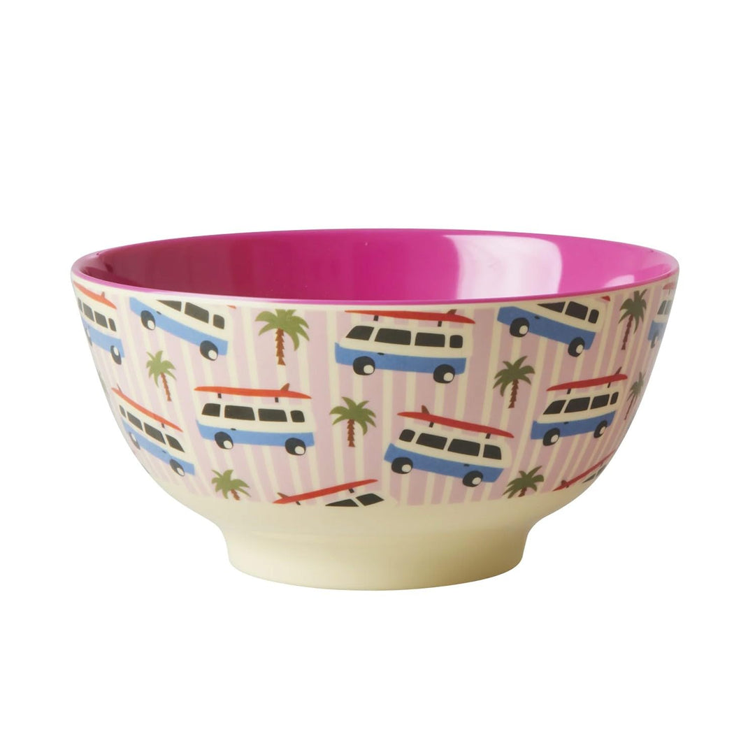 Rice Schale, Melamin, Ø15cm, pink cars