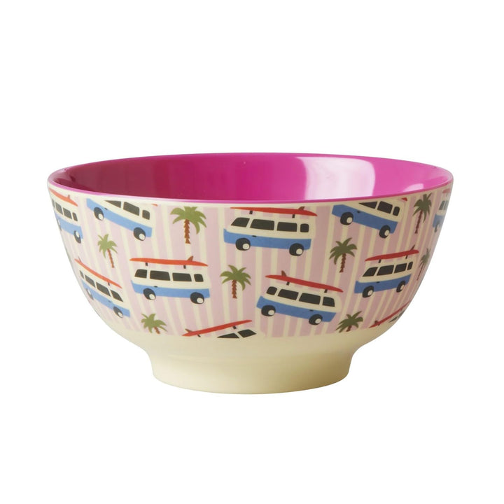 Rice Schale, Melamin, Ø15cm, pink cars