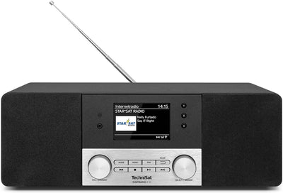 TechniSat DIGITRADIO 4 IR - Stereo Internetradio (DAB+, UKW, Bluetooth-Audiostreaming, Kopfhöreransc