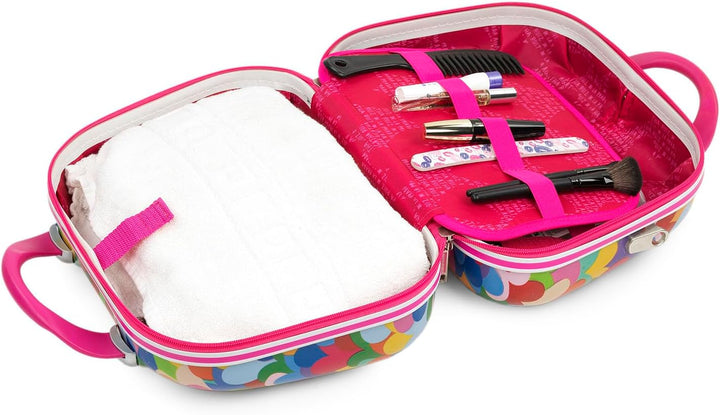 AGATHA RUIZ DE LA PRADA - Grosse Kosmetikkoffer aus starrem Polykarbonat mit Herzdruck. Spiegel-Toil