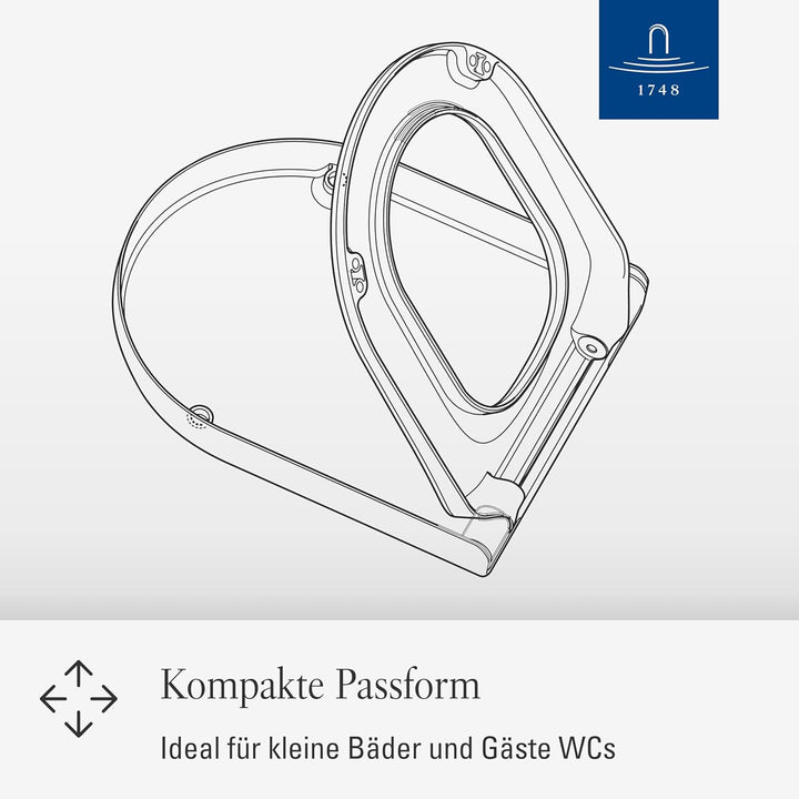 Villeroy & Boch WC-Sitz Architectura Compact - Toilettendeckel Weiss glänzend aus robustem Duroplast