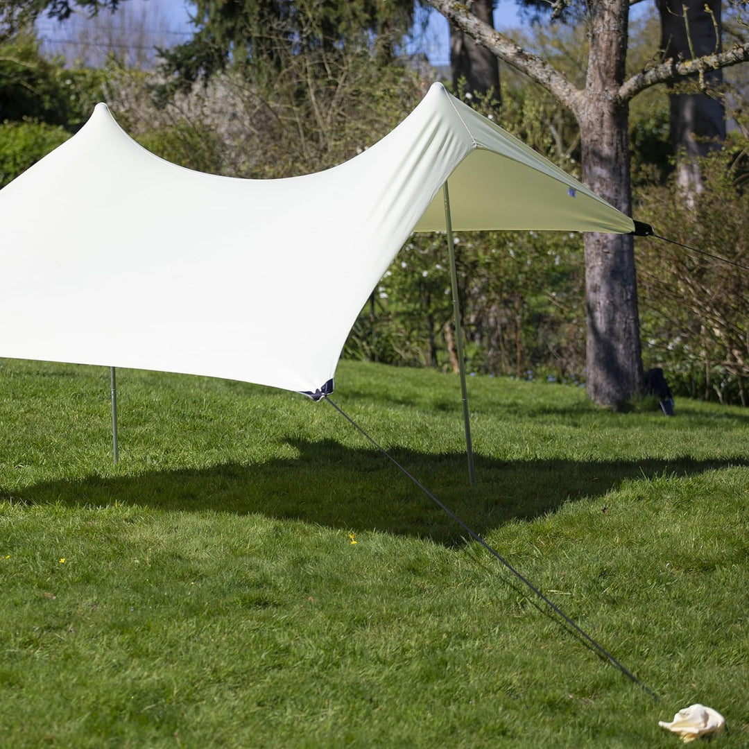 Meister Strandzelt - 210x210 cm - UVA/B-Schutz - LSF50+ - 2 bis 4 Personen - Mit Sandankern - Koffer
