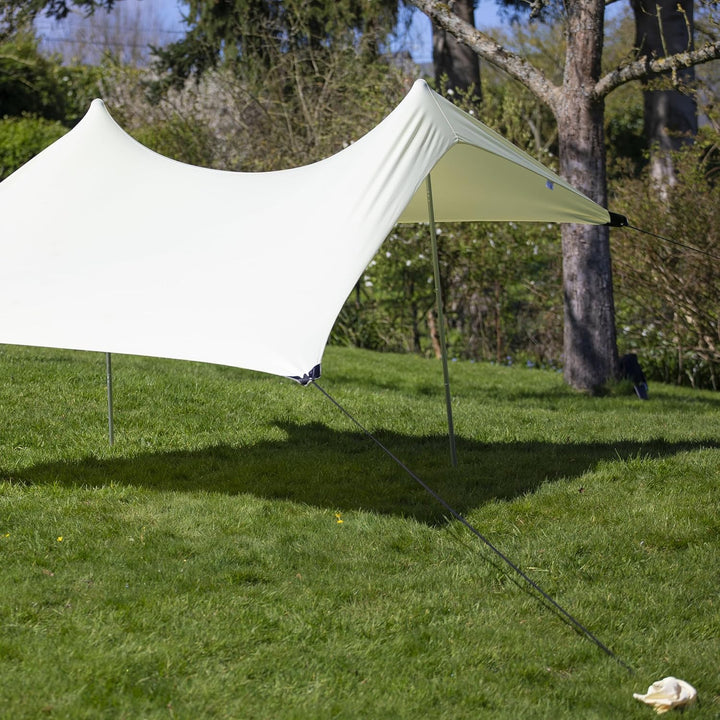 Meister Strandzelt - 210x210 cm - UVA/B-Schutz - LSF50+ - 2 bis 4 Personen - Mit Sandankern - Koffer
