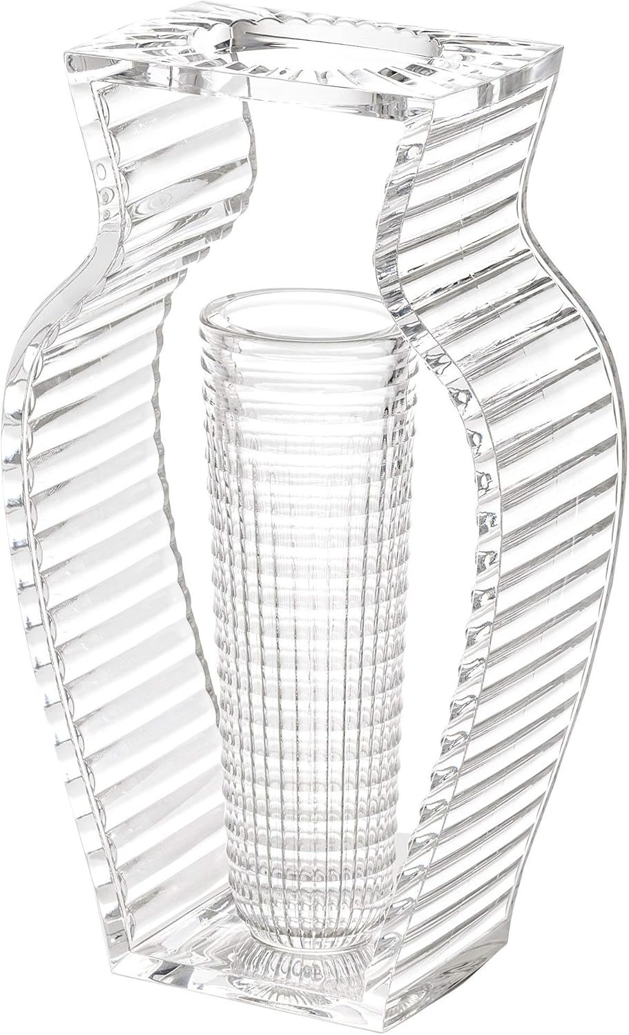 Kartell I Shine Vase, Plastik, kristall, 12.29 x 33 cm, Kristall