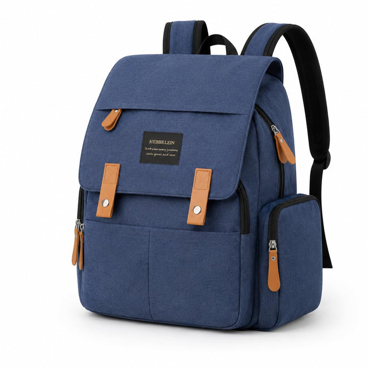 Heberlein Prestige Baby Wickelrucksack - grosse Wickeltasche für Mama & Papa, wasserabweisend mit vi