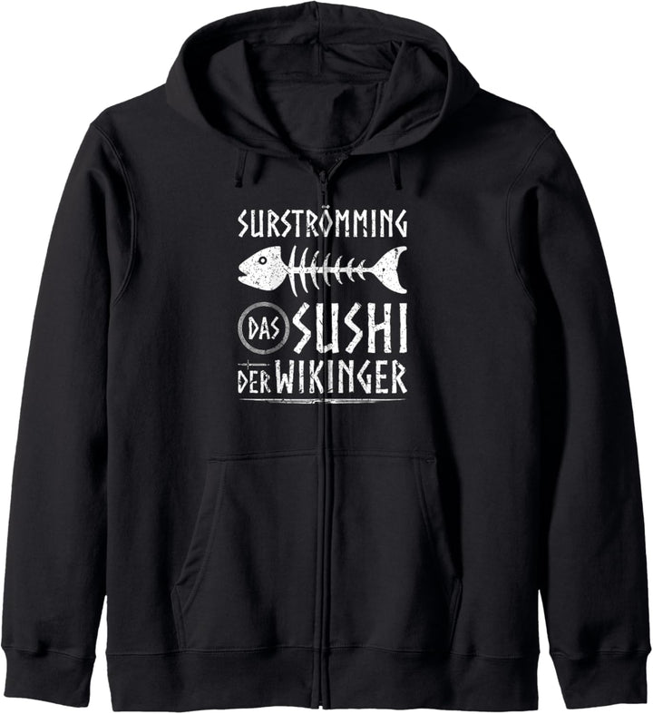 Wikinger Sushi Surströmming Spruch, Lustiges Norse Viking Kapuzenjacke