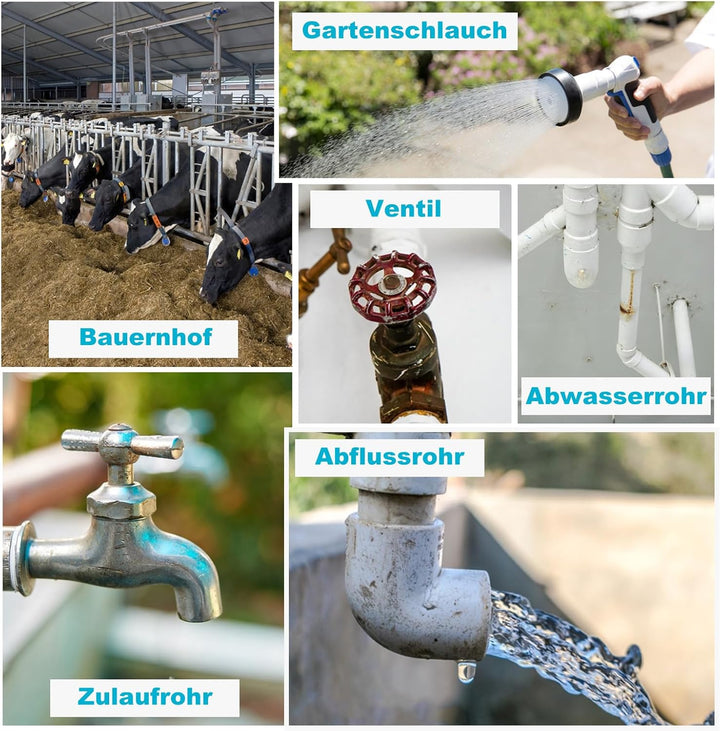 HEATIT JHSF 24m Vormontierte Selbstregulierendes Rohr Heizkabel mit Thermostat 24 Meter, 24 Meter