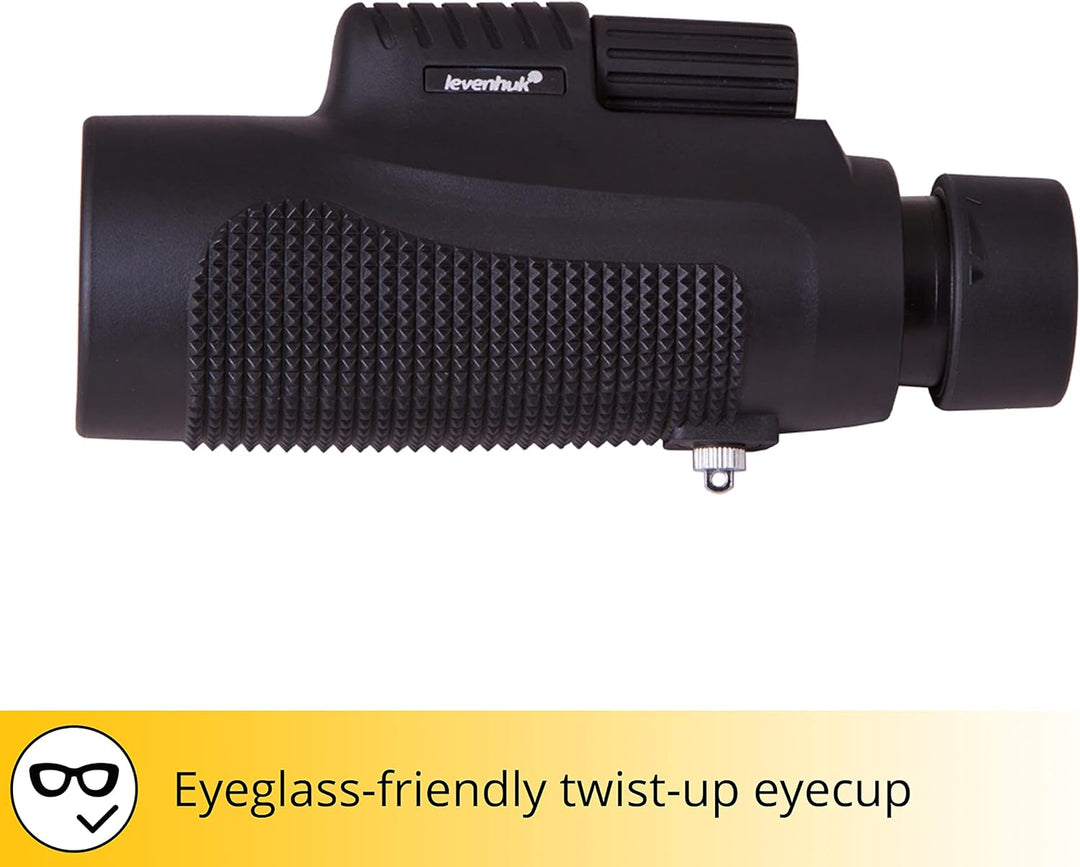 Levenhuk Wise 8x42 Hand-Fernrohr mit Durchgehend Mehrfachvergüteter Optik Aus BaK-4-Glas für Helle u