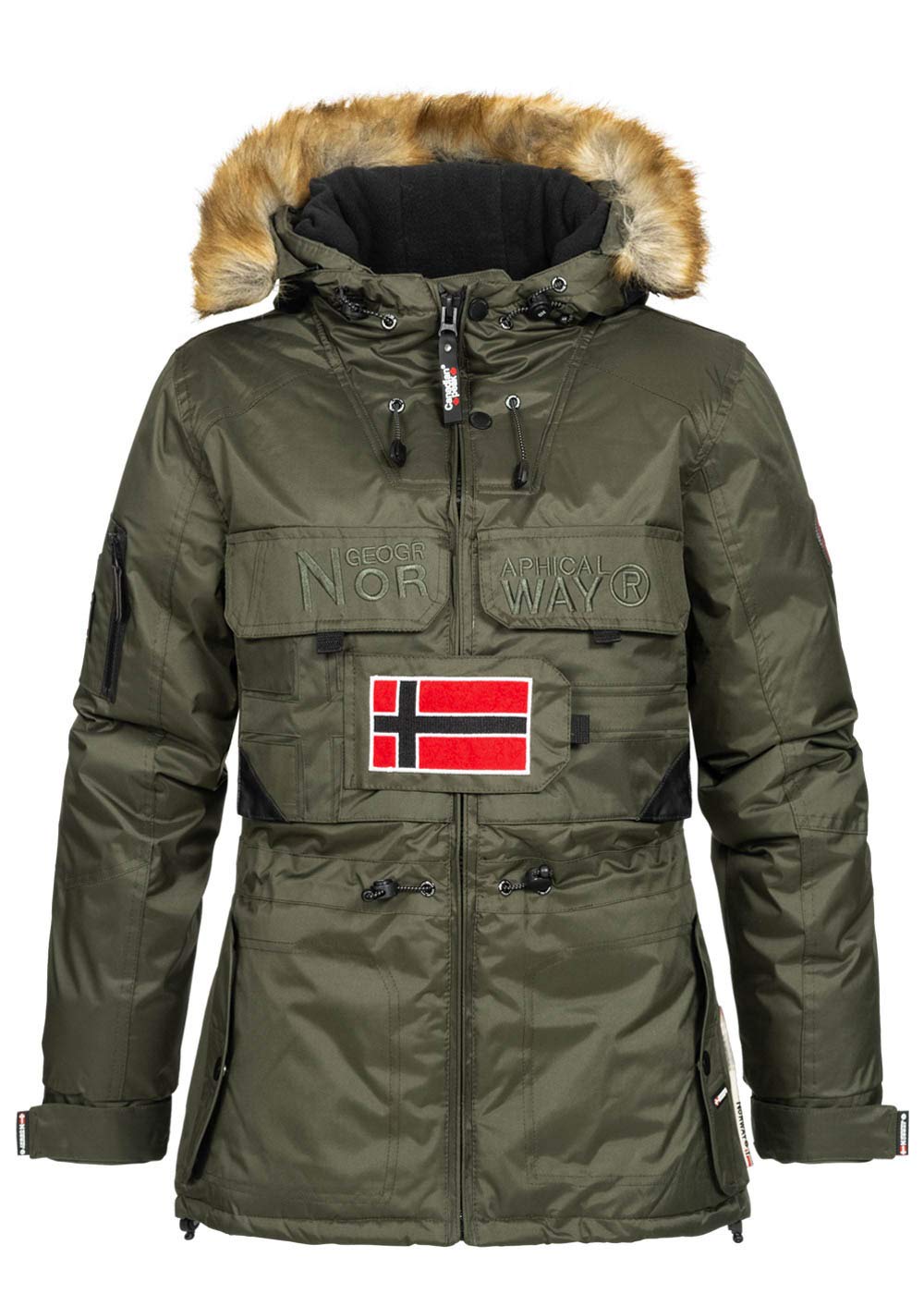 Geographical Norway Damen Bellaciao Jacke XL Kaki, XL Kaki