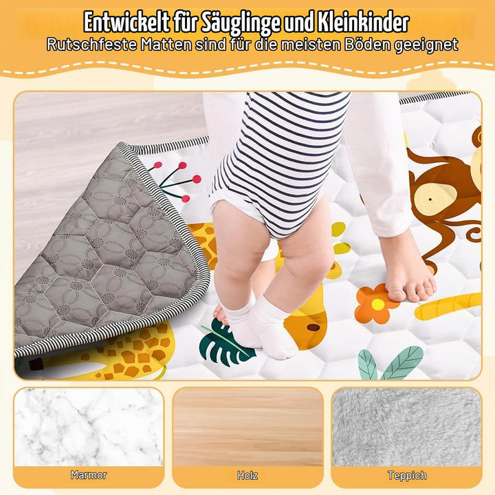 Aolso Baby Spielmatte, Baby Krabbelmatte, Faltbare Spielmatte, Krabbeldecke, Kleinkind Aktivität-Spi