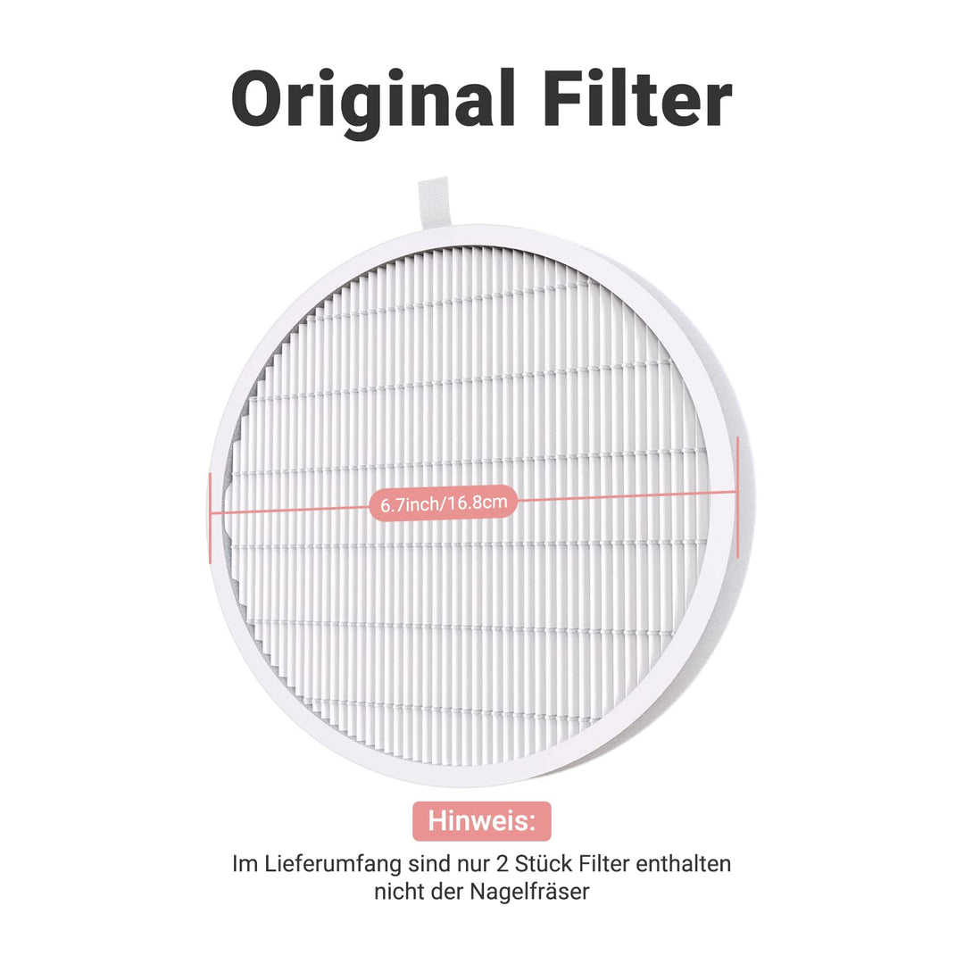 MelodySusie DR-3011/DR-3011A Nagelstaubabsauger Filter, 2 Stück Wiederverwendbar Ersatzfilter Nur fü