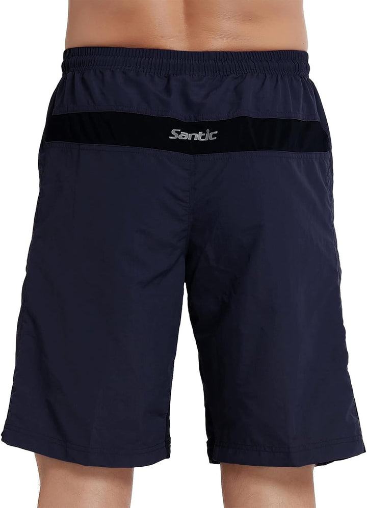 Santic Radlerhose für Herren, Radlerhose, MTB, Rennrad, mit gepolstertem Höschen, für Herren – Boden