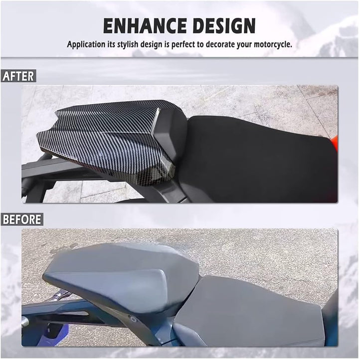 Fayedenicy Motorrad Hinten Sozius Soziussitz Abdeckung Gugel Heckverkleidung Heckabschnitt Buckel Zu