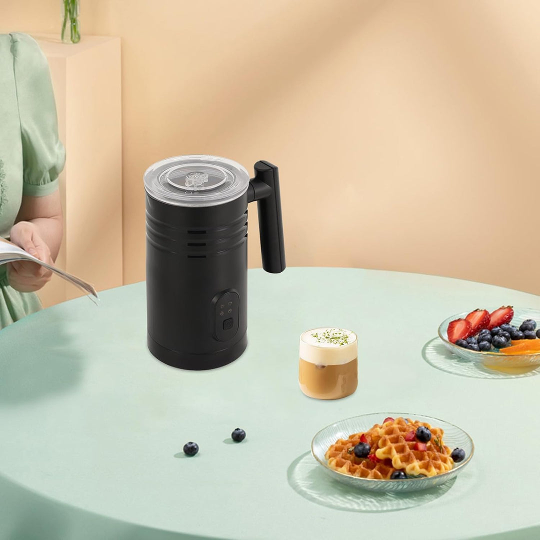 Milchaufschäumer 350 ml, Milchschäumer Elektrisch mit Bürste, 400W Elektrischer Milchaufschäumer, Au