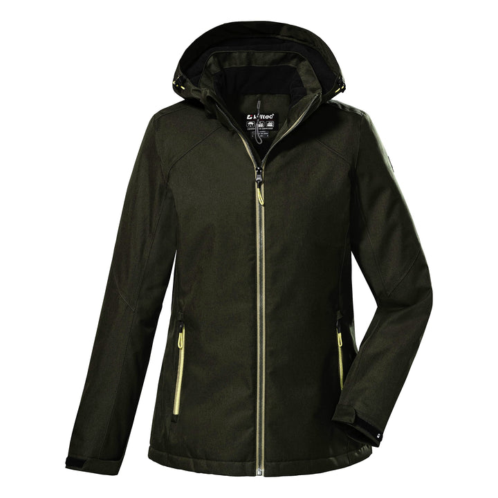 Killtec Damen Kow 142 Wmn Jckt Outdoorjacke/Funktionsjacke mit abzippbarer Kapuze 38 dunkeloliv, 38