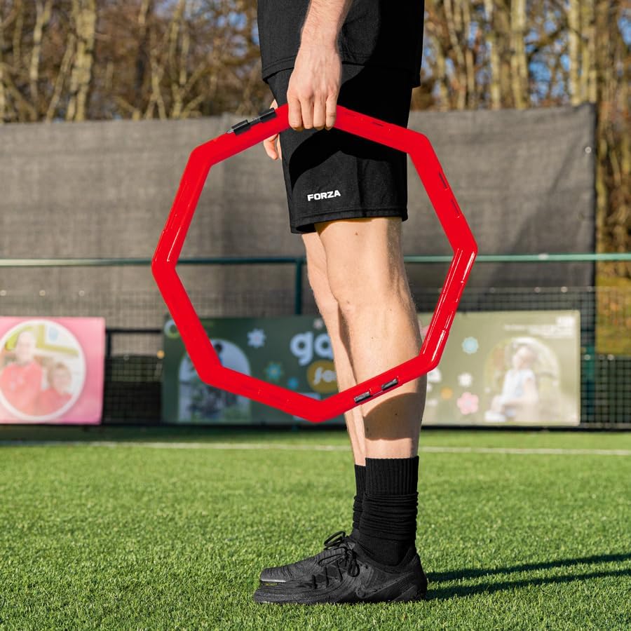 FORZA Agility-Trainings Octa-Ringe [6er-Set] | Fussball-Trainingsausrüstung | Multi-Sport Agility-Ri