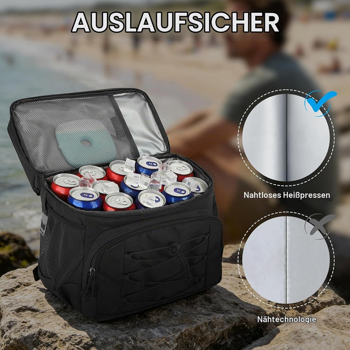 Kühlrucksack mit Doppeldecker Taktischer Kühltasche Rucksack Herren Klein Isoliert Auslaufsicherer R