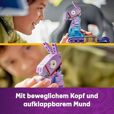 LEGO Fortnite Vorratslama, Spielzeug zum Videospiel, Lama Figur zum Spielen und Ausstellen, Geschenk