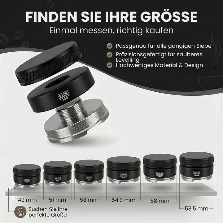 scarlet espresso | Distributor »Grande TRE«, gleichmässige Verteilung von Kaffeepulver im Siebträger