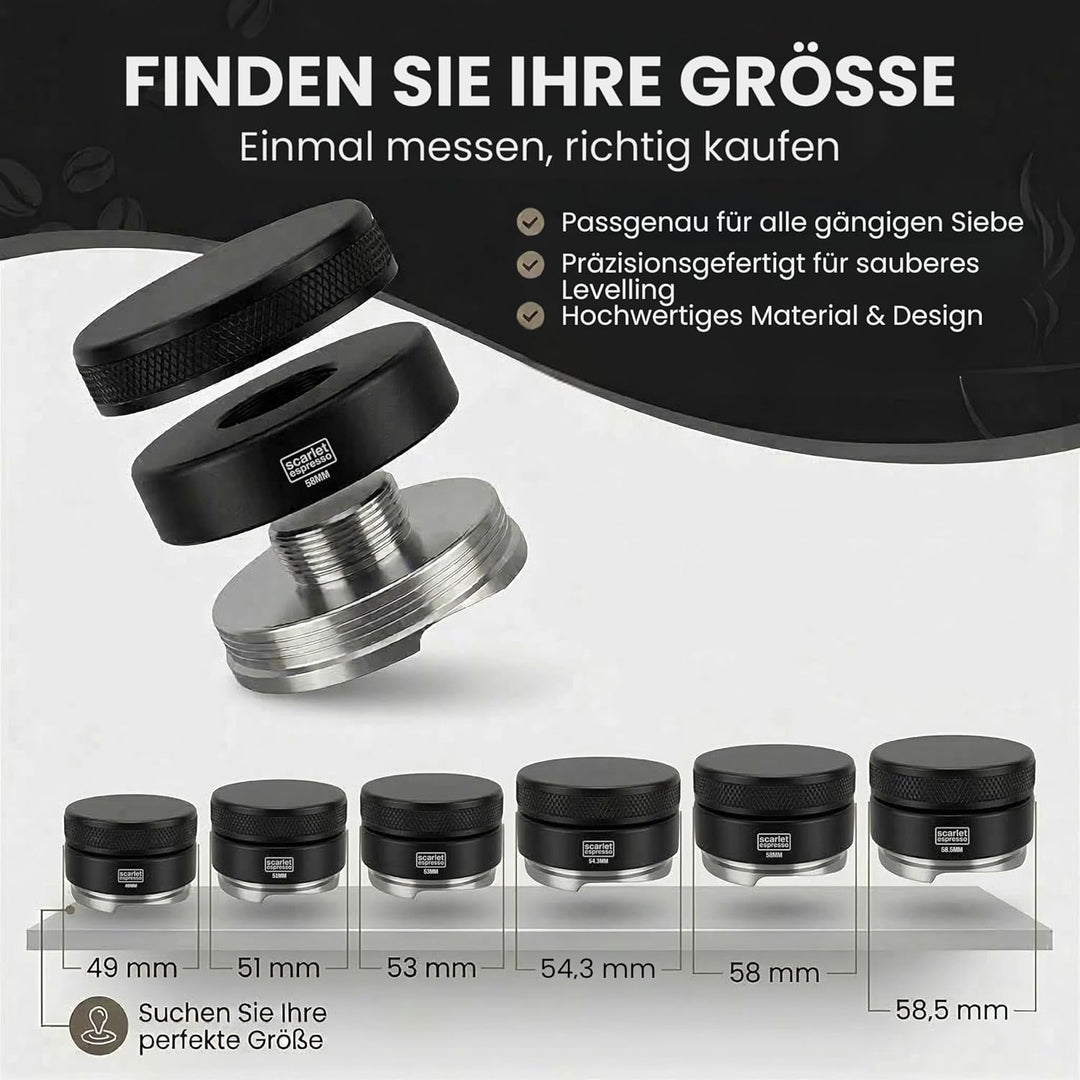 scarlet espresso | Distributor »Grande TRE«, gleichmässige Verteilung von Kaffeepulver im Siebträger