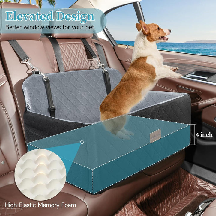 Hunde autositz für mittlerer/grosse Hunde, Hundeautositz für mittlerer oder 2 kleine Hund, Abnehmbar