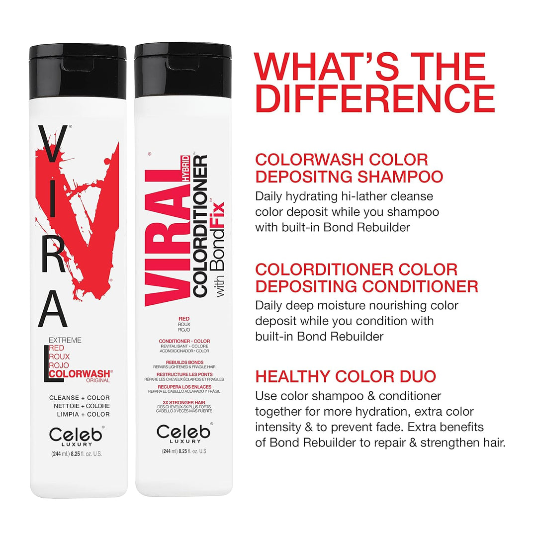 Viral Extreme Red Color Wash by Celeb Luxury