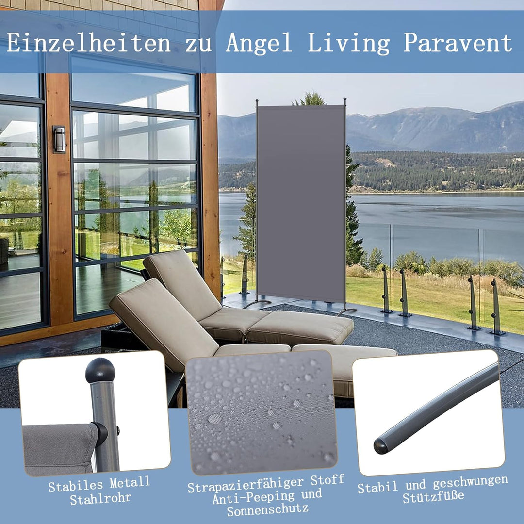 Angel Living Paravent 1 Teilig Raumteiler Freistehend Sichtschutzwand Raumteiler Stellwand Trennwand