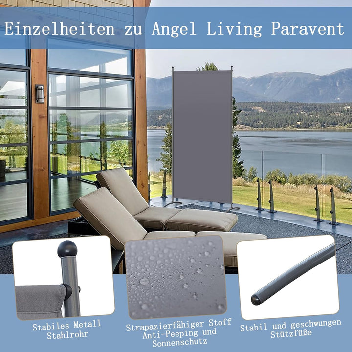 Angel Living Paravent 1 Teilig Raumteiler Freistehend Sichtschutzwand Raumteiler Stellwand Trennwand