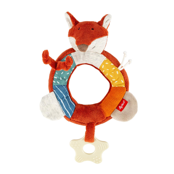 sigikid 43224 Babyaktivspielzeug Greifling, Mehrfarbig/Fuchs, Mehrfarbig/Fuchs