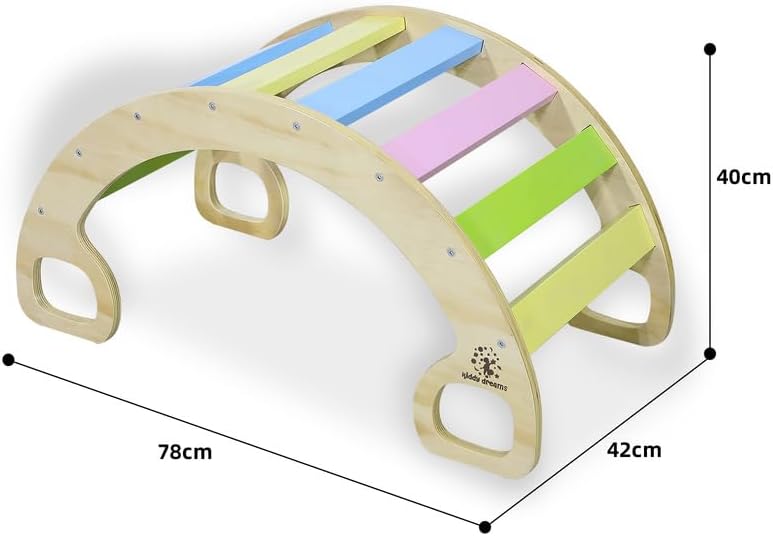 CCLIFE Montessori Kletterbogen nach Pikler Art, Klettergerüst Indoor Holz für Babys Kinder Kleinkind